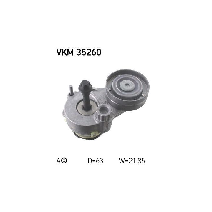 Diržo įtempiklis, V formos rumbuotas diržas SKF VKM 35260
