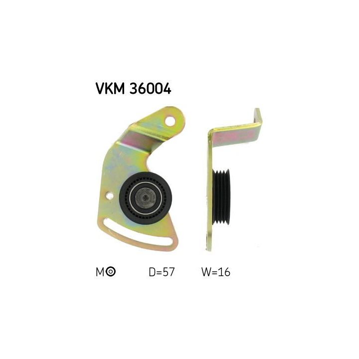 Diržo įtempiklis, V formos rumbuotas diržas SKF VKM 36004