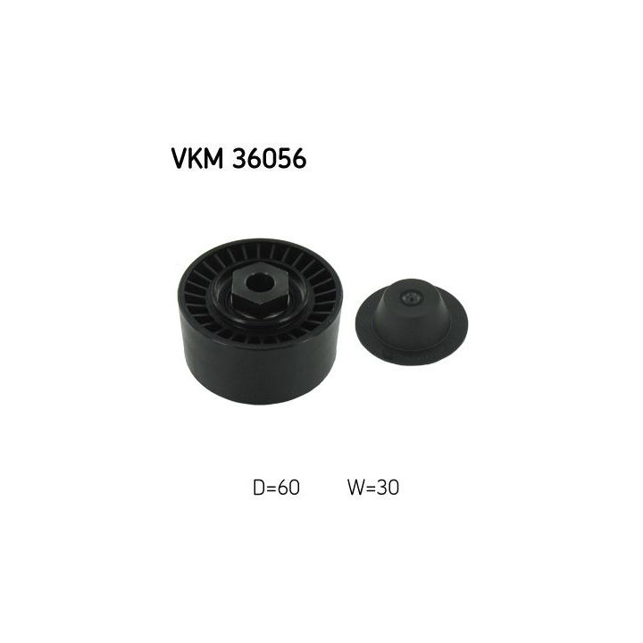 Diržo įtempiklis, V formos rumbuotas diržas SKF VKM 36056