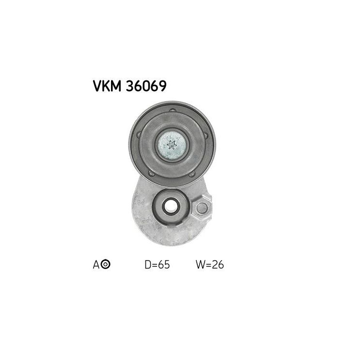 Diržo įtempiklis, V formos rumbuotas diržas SKF VKM 36069