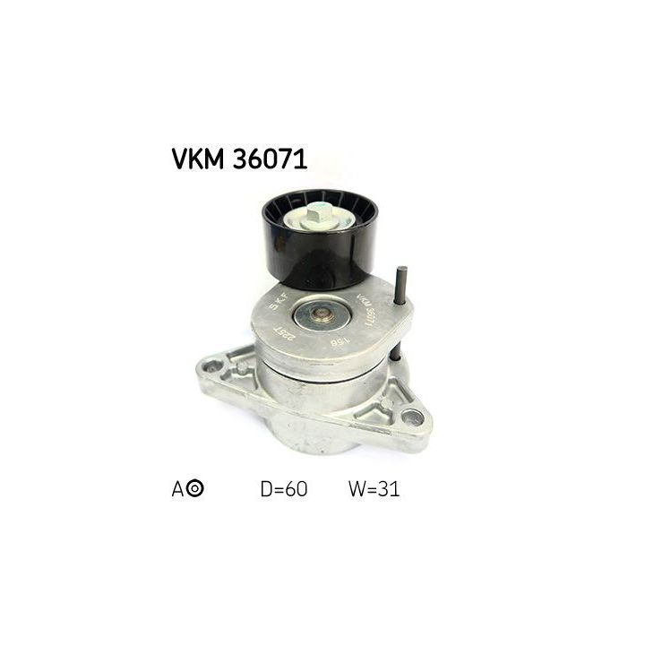 Diržo įtempiklis, V formos rumbuotas diržas SKF VKM 36071