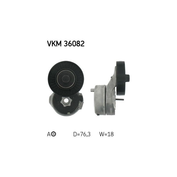 Diržo įtempiklis, V formos rumbuotas diržas SKF VKM 36082