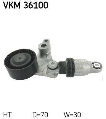 Diržo įtempiklis, V formos rumbuotas diržas SKF VKM 36100