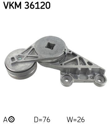 Diržo įtempiklis, V formos rumbuotas diržas SKF VKM 36120