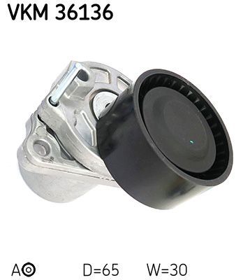 Diržo įtempiklis, V formos rumbuotas diržas SKF VKM 36136