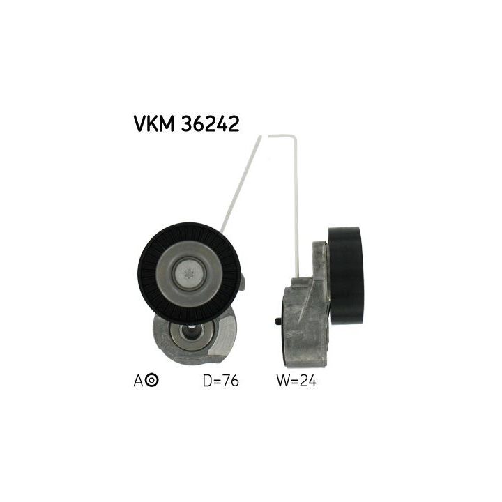 Diržo įtempiklis, V formos rumbuotas diržas SKF VKM 36242