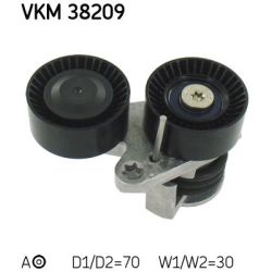 Diržo įtempiklis, V formos rumbuotas diržas SKF VKM 38209