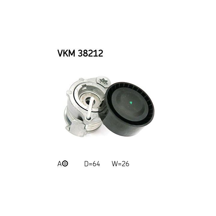 Diržo įtempiklis, V formos rumbuotas diržas SKF VKM 38212