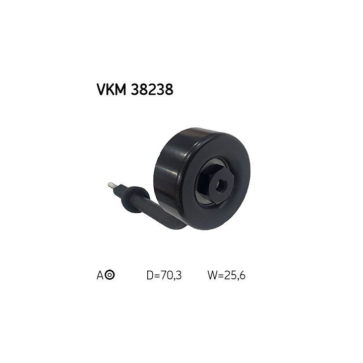 Diržo įtempiklis, V formos rumbuotas diržas SKF VKM 38238