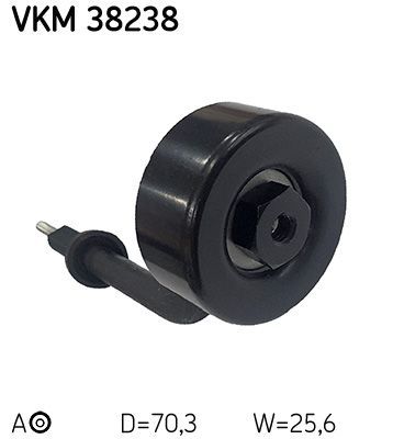 Diržo įtempiklis, V formos rumbuotas diržas SKF VKM 38238