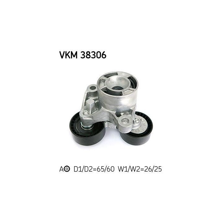 Diržo įtempiklis, V formos rumbuotas diržas SKF VKM 38306