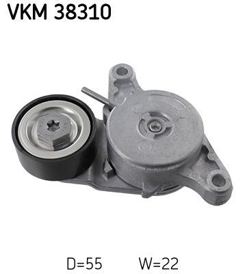 Diržo įtempiklis, V formos rumbuotas diržas SKF VKM 38310