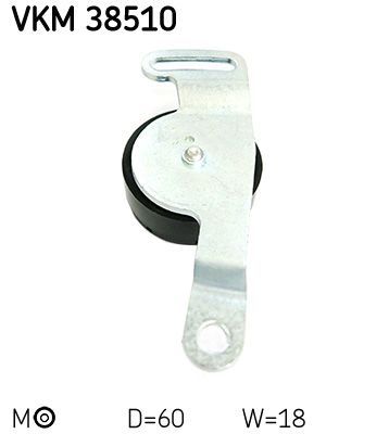 Diržo įtempiklis, V formos rumbuotas diržas SKF VKM 38510