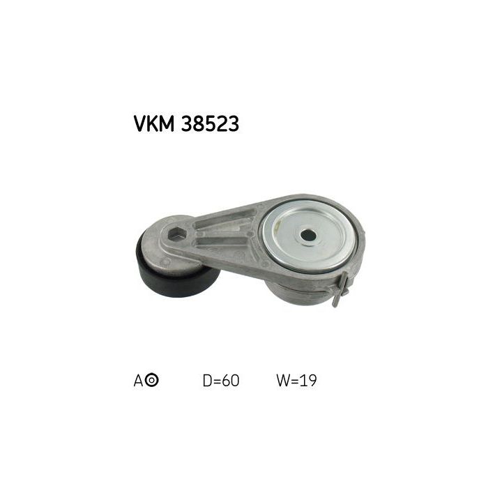 Diržo įtempiklis, V formos rumbuotas diržas SKF VKM 38523