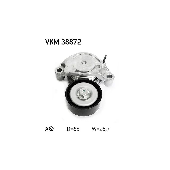 Diržo įtempiklis, V formos rumbuotas diržas SKF VKM 38872