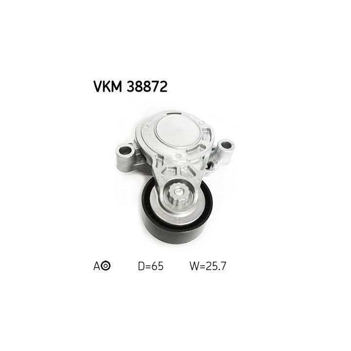 Diržo įtempiklis, V formos rumbuotas diržas SKF VKM 38872