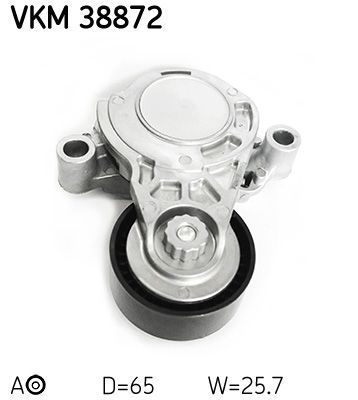 Diržo įtempiklis, V formos rumbuotas diržas SKF VKM 38872