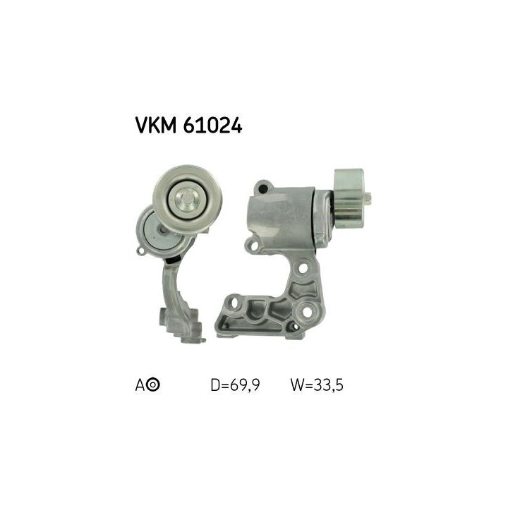 Diržo įtempiklis, V formos rumbuotas diržas SKF VKM 61024