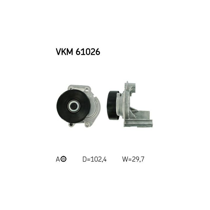 Diržo įtempiklis, V formos rumbuotas diržas SKF VKM 61026