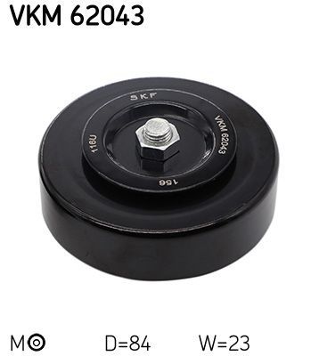 Diržo įtempiklis, V formos rumbuotas diržas SKF VKM 62043