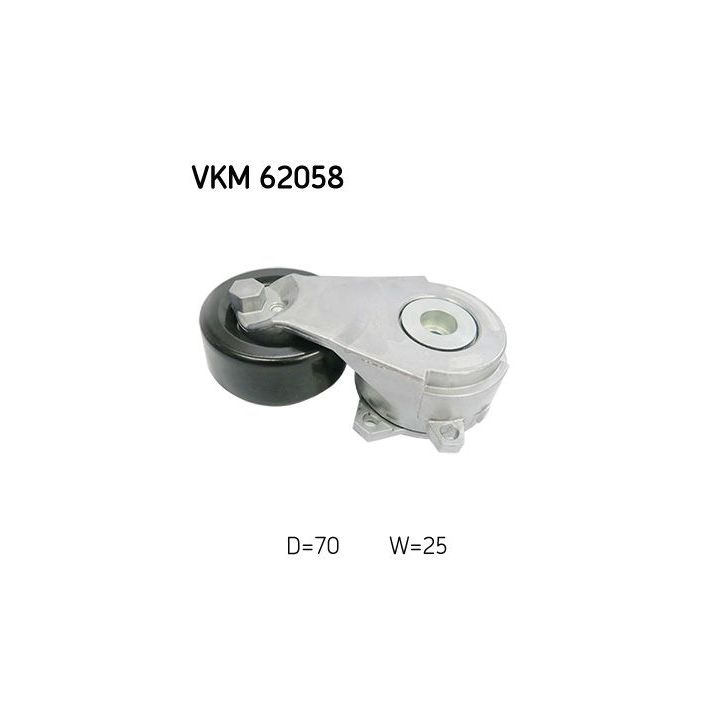Diržo įtempiklis, V formos rumbuotas diržas SKF VKM 62058
