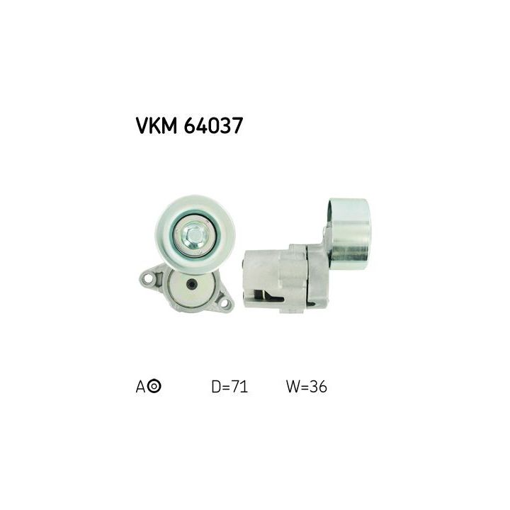 Diržo įtempiklis, V formos rumbuotas diržas SKF VKM 64037