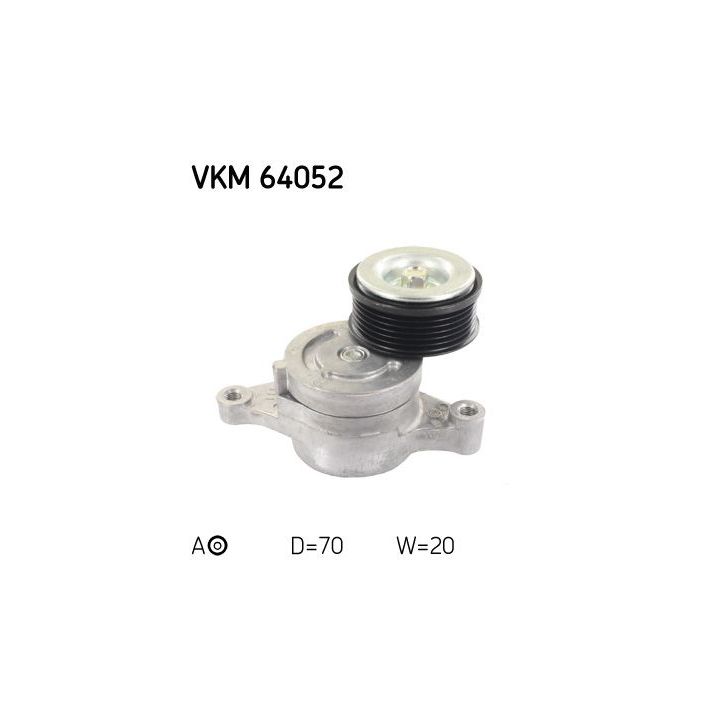 Diržo įtempiklis, V formos rumbuotas diržas SKF VKM 64052