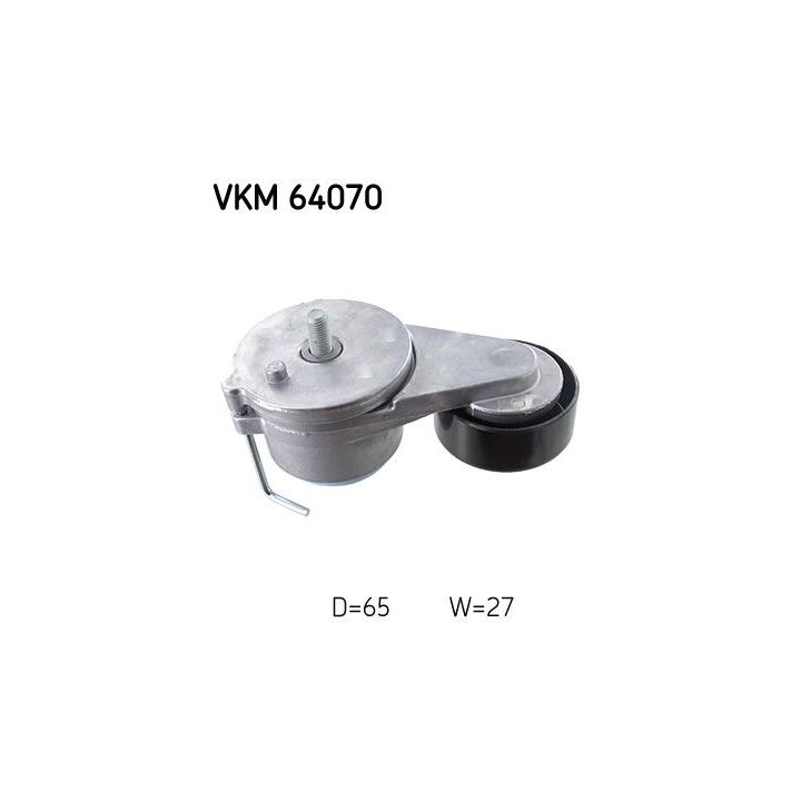 Diržo įtempiklis, V formos rumbuotas diržas SKF VKM 64070