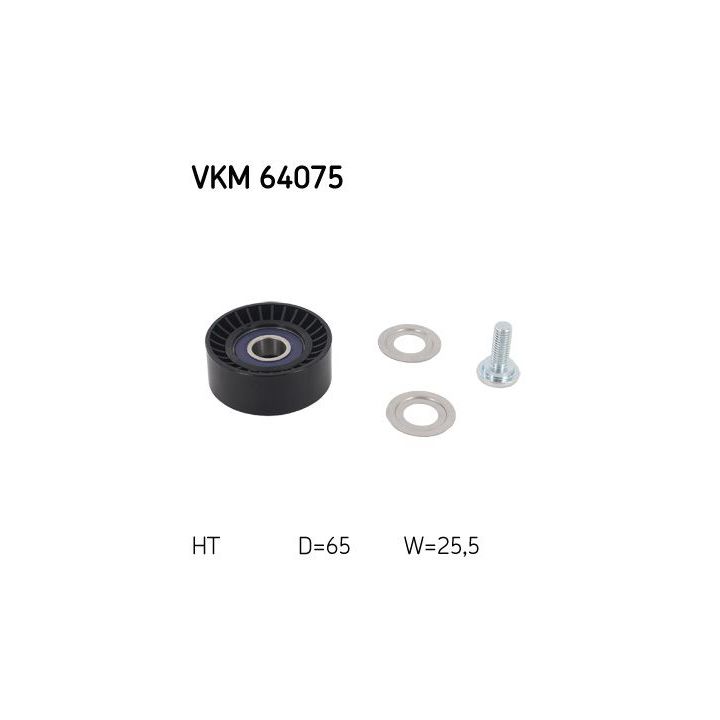 Diržo įtempiklis, V formos rumbuotas diržas SKF VKM 64075