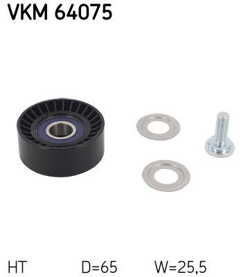 Diržo įtempiklis, V formos rumbuotas diržas SKF VKM 64075