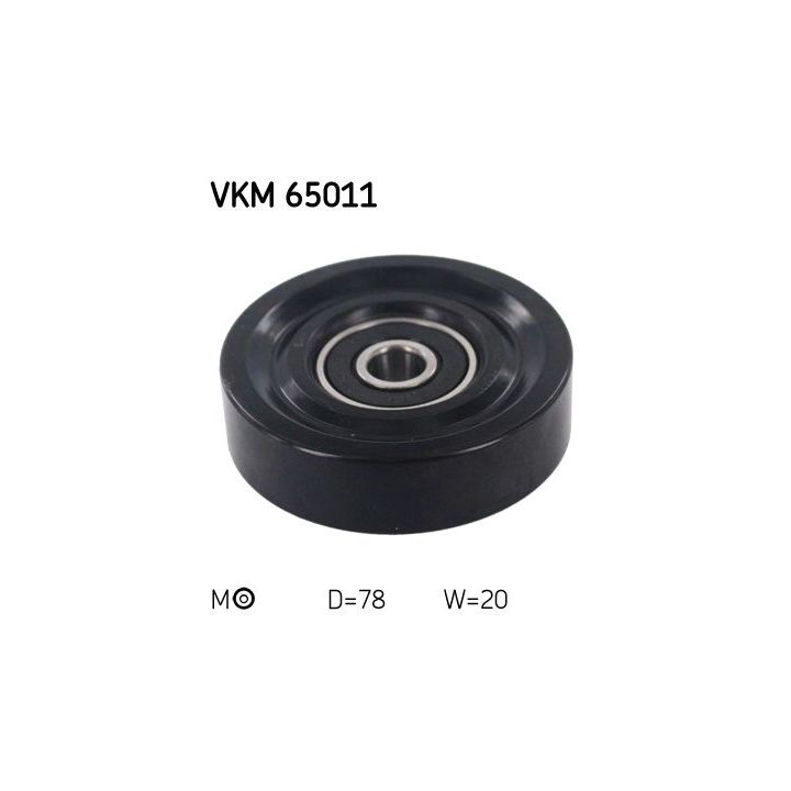 Diržo įtempiklis, V formos rumbuotas diržas SKF VKM 65011