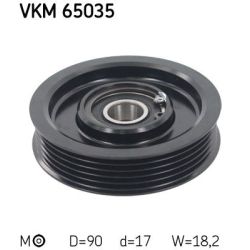 Diržo įtempiklis, V formos rumbuotas diržas SKF VKM 65035