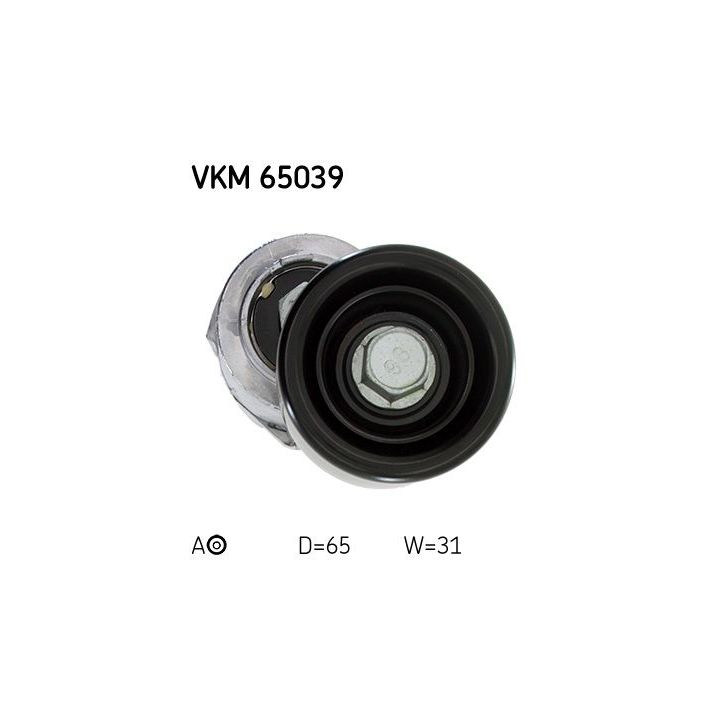 Diržo įtempiklis, V formos rumbuotas diržas SKF VKM 65039