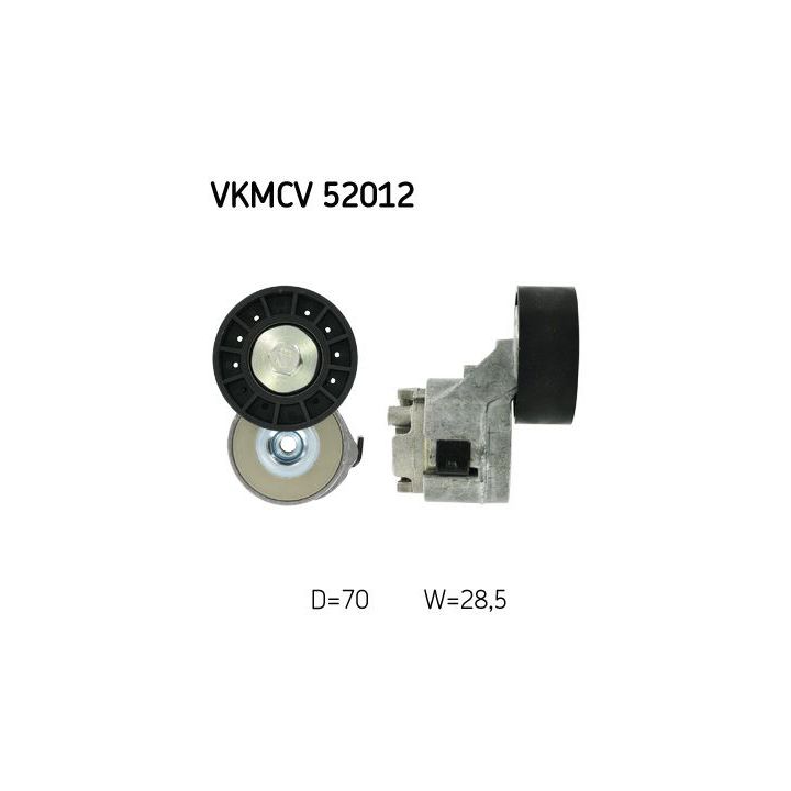 Diržo įtempiklis, V formos rumbuotas diržas SKF VKMCV 52012