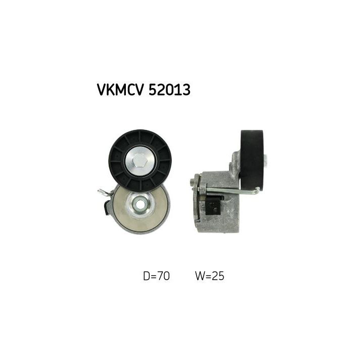 Diržo įtempiklis, V formos rumbuotas diržas SKF VKMCV 52013