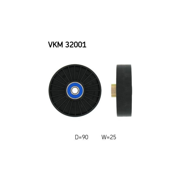 Kreipiantysis skriemulys, V formos rumbuotas diržas SKF VKM 32001