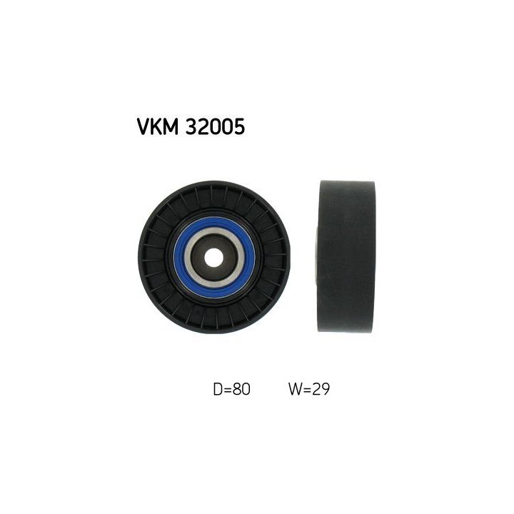 Kreipiantysis skriemulys, V formos rumbuotas diržas SKF VKM 32005