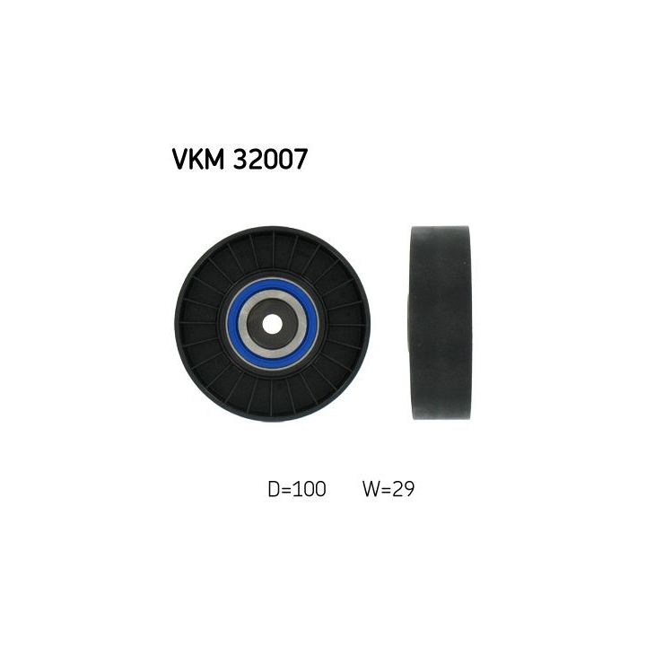 Kreipiantysis skriemulys, V formos rumbuotas diržas SKF VKM 32007