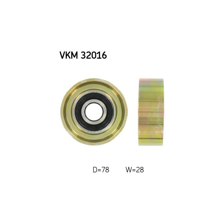 Kreipiantysis skriemulys, V formos rumbuotas diržas SKF VKM 32016