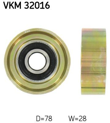 Kreipiantysis skriemulys, V formos rumbuotas diržas SKF VKM 32016