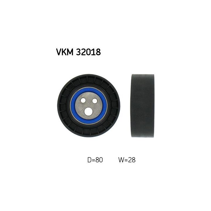 Kreipiantysis skriemulys, V formos rumbuotas diržas SKF VKM 32018