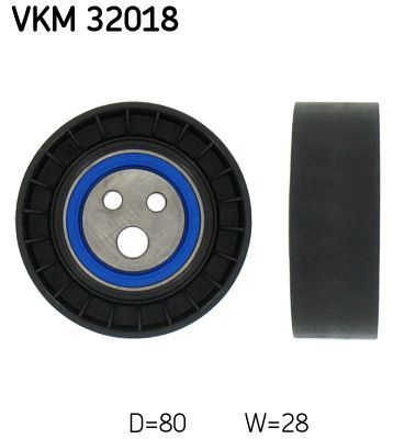 Kreipiantysis skriemulys, V formos rumbuotas diržas SKF VKM 32018