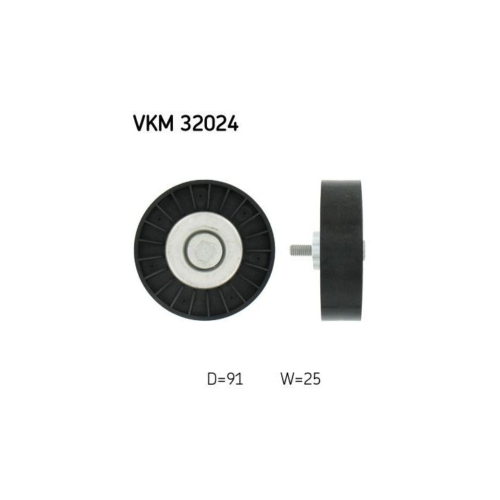 Kreipiantysis skriemulys, V formos rumbuotas diržas SKF VKM 32024