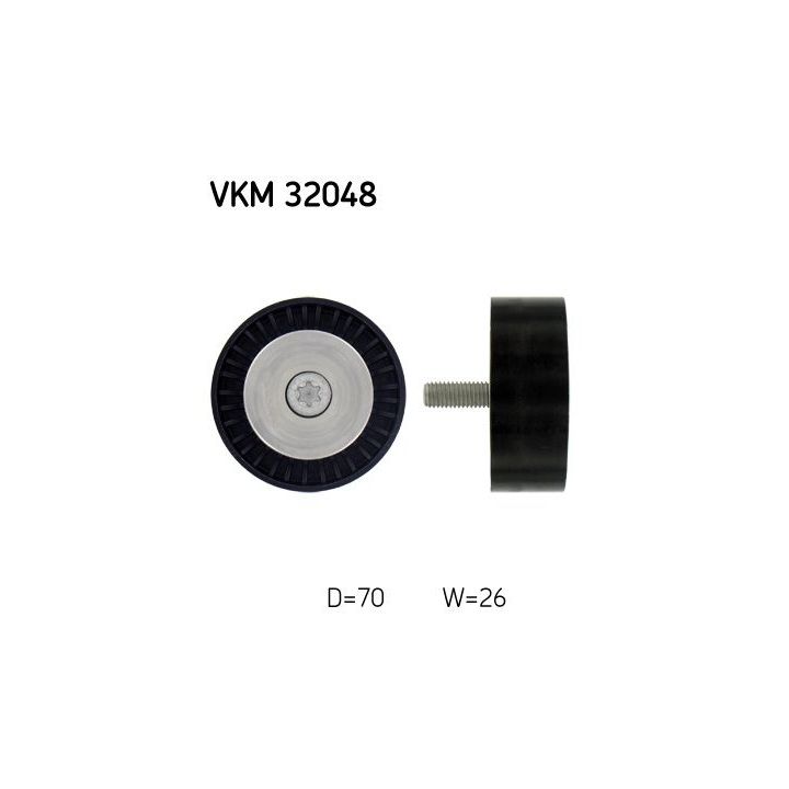 Kreipiantysis skriemulys, V formos rumbuotas diržas SKF VKM 32048