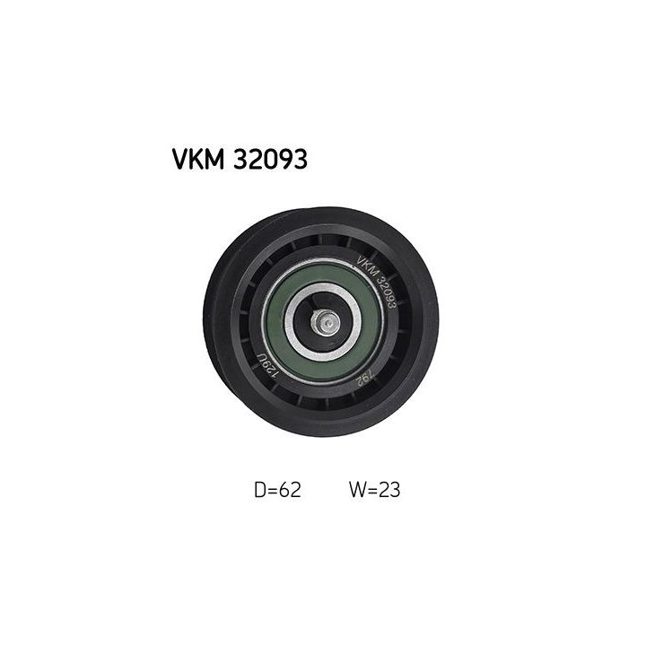 Kreipiantysis skriemulys, V formos rumbuotas diržas SKF VKM 32093