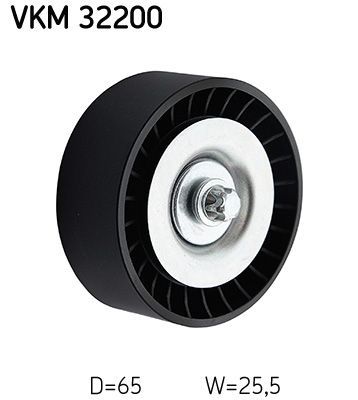 Kreipiantysis skriemulys, V formos rumbuotas diržas SKF VKM 32200