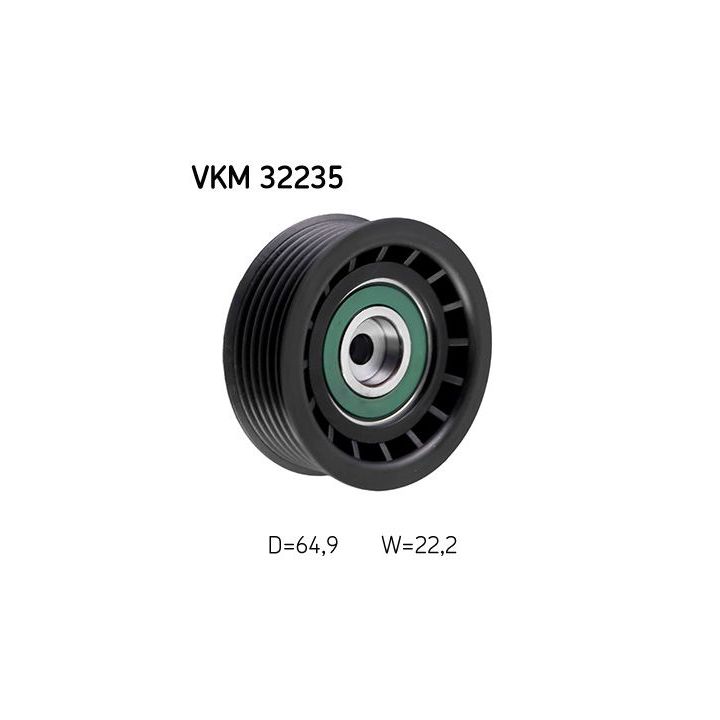 Kreipiantysis skriemulys, V formos rumbuotas diržas SKF VKM 32235