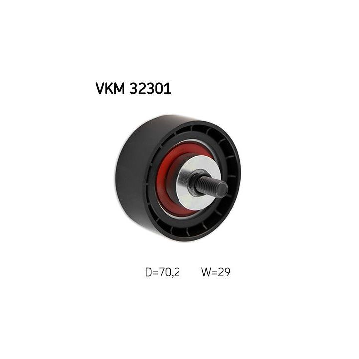 Kreipiantysis skriemulys, V formos rumbuotas diržas SKF VKM 32301