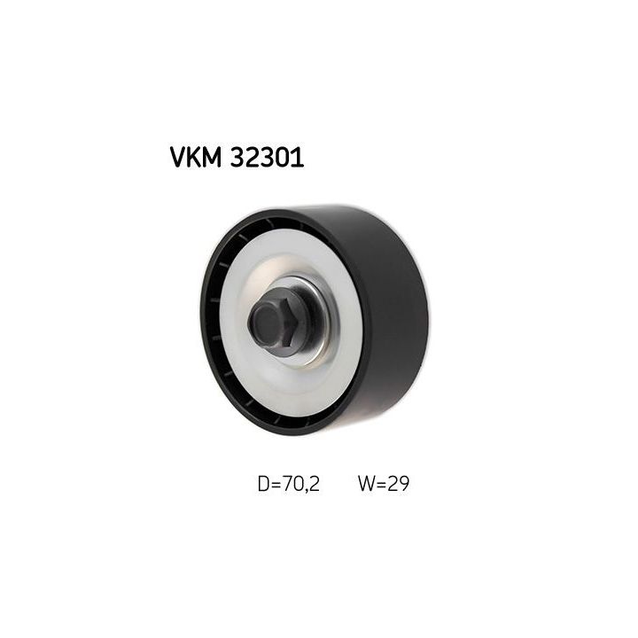 Kreipiantysis skriemulys, V formos rumbuotas diržas SKF VKM 32301