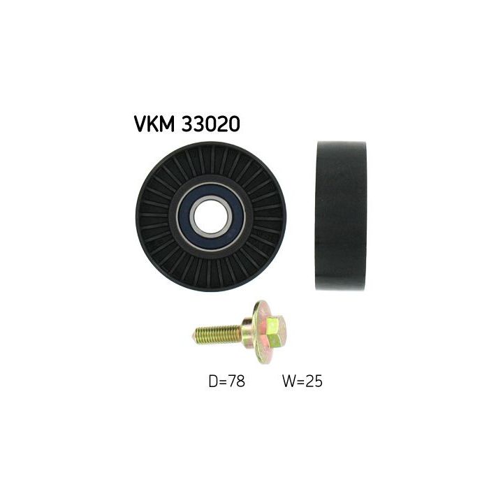 Kreipiantysis skriemulys, V formos rumbuotas diržas SKF VKM 33020